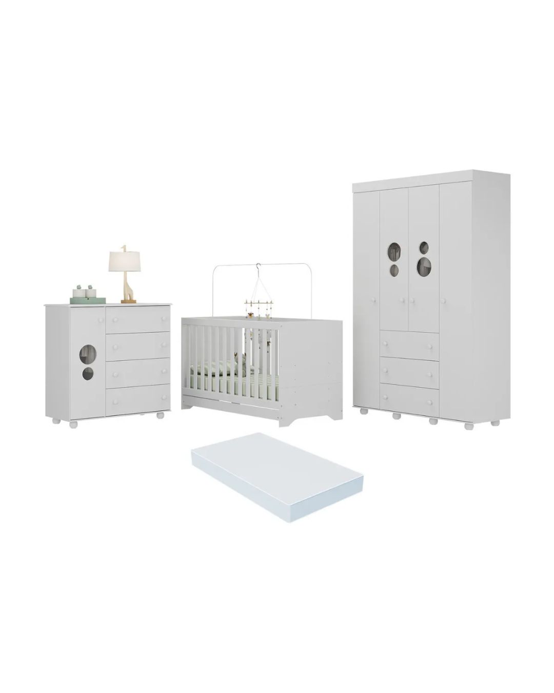 Image of Quarto Infantil Completo com Berço 3 em 1  Multimóveis 